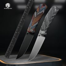 Pesce petrificato PFP14 Coltello tattico pieghevole Coltello tascabile pieghevole G10 Cuscinetto a sfere Caccia Taglio Multitool Kit di sopravvivenza EDC