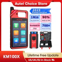 Autel MaxiIM KM100 KM100X llave Fob programador herramienta inmovilizador 60s creación clave IMMO aprendizaje Chip lectura herramienta de clonación para 95% de coches