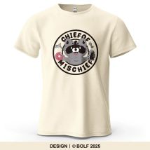 Verspieltes Cartoon-Waschbär-bedrucktes Herren-T-Shirt aus 100 % Baumwolle, übergroße, lustige Grafik-T-Shirts für Damen, Tops, T-Shirts, lässige Streetwear