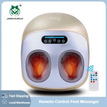 JinKaiRui vibratore elettrico massaggiatore plantare assistenza sanitaria massaggio terapia di riscaldamento a infrarossi Shiatsu impastatrice macchina a pressione d'aria
