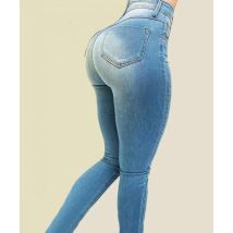 Jeans Donna Sexy Skinny Versatile Pocket Button Retro Trousers Mujeres Женская Одежда Осеняя Elastic Jeans Women Vaqueros Largos