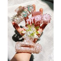 Blumen serie Sonnenblumen haar Krallen clips Luxus Strass Perlen Mode Haars pange Haarschmuck hand gefertigt