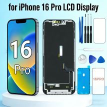 Pantalla OLED para iPhone 16 Pro, Pantalla LCD con Digitalizador Táctil y 3D Touch, Repuesto de Pantalla LCD para iPhone 16 Pro