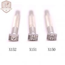Leather Stamping Stamps Tool Cross Basket Patterns X150 Craft Carving Tool Leather Craft Zhongjiang 304 Stainless streel Stamps