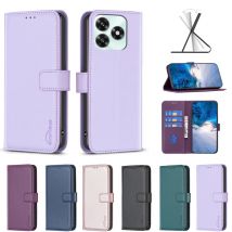 For Honor X5C Case Funda Honor X5c Solid Color Leather Wallet Phone Cover For HonorX5C Plus X 5C plus NLA-LX1 Magnetic Case Etui