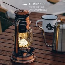 Lanterna da campeggio vintage Luce 18650 Batteria ricaricabile USB LED Tenda da esterno Lanterna portatile Lampada dimmerabile Forniture da campeggio