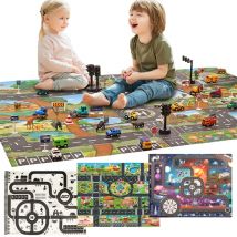 Baby Krabbel matte Spiel matte Outdoor Camping matte so tun, als würden Sie simulierte Verkehrs szenarien spielen Stadtverkehr Verkehrs zeichen tmz