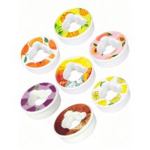 5/7pcs Bear Fruit Drink Flavor Flavor Pod Creative 0 Sugar 0 Calorie Flavor Ring For Plastic Water Bottles Sports Cup Accessorie