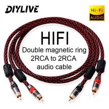 HIFI Stereo RCA Audio Kabel 6N OFC Stecker auf Stecker 2RCA auf 2RCA Audio Kabel mit Vergoldeten Stecker für CD Verstärker