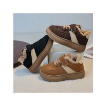 2025 Kids' Winter Warm Footwear - Boys' Fleece Sneakers, Cotton Shoes & Girls' Waterproof Lamb Wool Snow Boots