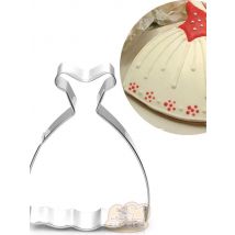 1pcs Princess Dress Cookie Cutter Moldes Metal reposteria Girls Party Biscuit Pastry Cupcake Fondant Cake Decor Cooking Tool diy