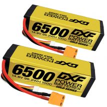DXF Grafene Lipo 4S 14.8V Batteria 6500mAh 100C Versione Oro Serie Racing HardCase per RC Auto Camion Evader BX Truggy 1/8 Buggy