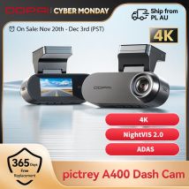 2025 Nuovo DDPAI A400 4K Dash Cam ADAS WiFi integrato Supporto 24 ore Monitor di parcheggio 1.9 "Schermo IPS Auto DVR Visione notturna Dashcam