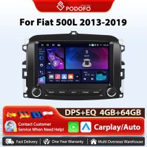 Podofo 7 pollici WIFI Carplay Lettore multimediale per auto per FIAT 500L Android GPS Navigazione Autoradio Mirrorlink Touch Screen Radio