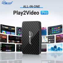 OTTOCAST Nuovo Play2Video Pro Wireless CarPlay Android Auto Adattatore Video USB per NetFlix per Accessori Auto CarPlay Cablati