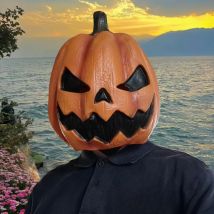 Kürbis maske Halloween Terror Requisiten Geist Teufel Geist Cospla Latex Kopf bedeckung Kürbis Kopf bedeckung hohe Qualität