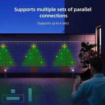 RGBIC Lampada per tende a LED APP Controllo Bluetooth Tenda USB Spina per tende con telecomando Luci a corda per decorazioni della stanza