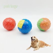 Interaktiver Lernspielzeugball aus Gummi mit Klang für Hunde, Schulungs- und Beruhigungsunternehmen zur Linderung von Langeweile, das perfekte Geschenk für Hunde