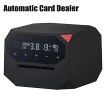Máquina transportadora de tarjetas automática recargable 180 ° /360 °   Dispensador de tarjetas de póquer eléctrico giratorio, distribuidor automático para juegos de fiesta