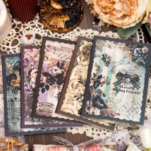 30 teile/los Vintage Floral Nachricht Material Papier Kreative Blume Collage Junk Journal Scrapbooking Dekorative Memo Pad