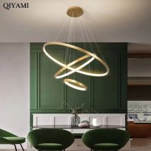 Lampadario moderno a soffitto a LED Villa Soggiorno Camera da letto Sala da pranzo Lampadario in ferro Illuminazione per interni domestici Luci decorative