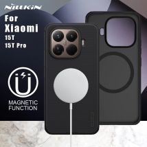 For Xiaomi Mi 15T Pro / 15T 5G Case  Magnetic Nillkin Super Frosted Shield Magsafe TPU Soft Edge and Ultra Hard PC Back Cover