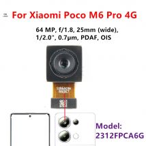 64MP Fotocamera posteriore principale per Xiaomi Poco M6 Pro 4G Modulo fotocamera posteriore Parti di riparazione per smartphone 2312FPCA6G