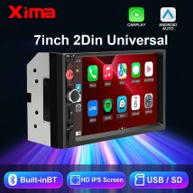 XIMA 2Din 7 "IPS Universale Wireless CarPlay Android Auto Autoradio Stereo Multimedia Autoaudio Ricevitore FM Specchio Link Monitor