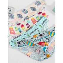 Men's Underwear Cartoon Printed Panties Man U Convex Design Briefs Soft Silky Men Underpants Trend Seamless Man Panties