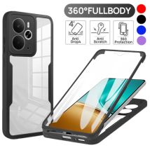 Protezione completa del corpo Custodia antiurto per Realme Note 70T Note 70 Custodia protettiva Protezione schermo integrata Trasparente Fundas Coque