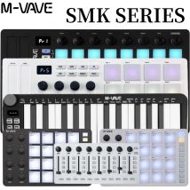 Pacchetto di controllo MIDI M-VAVE Pro: mixer SMK-25 mini/SMK-37/SMK-25 II/SMC-PAD/SMC |   25 tasti+pad da 16 giri/min+8 manopole |   Kit DAW wireless/USB