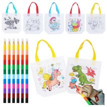 Kinder Zeichnung Spielzeug DIY Farbige Graffiti Taschen Buntstifte Malerei Handtasche Geburtstag Geschenke Eltern Kind Interaktive Puzzle Spielzeug TMZ