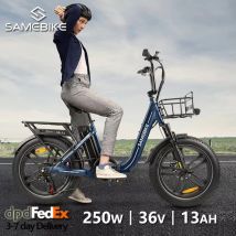 Samebike C05 Pro Bici elettrica pieghevole per adulti Mountain bike con batteria rimovibile 36V 13Ah 20" x 4.0 Fat ebike