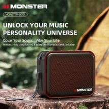Monster DS01 Altoparlante portatile ad alta fedeltà BT V6.0 IP67 Mini subwoofer wireless esterno impermeabile 1500mAh Acustica personalizzata