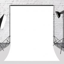 Bonvvie Solid White Photography sfondo materiale vinilico prodotto Video Youtube Live Photocall sfondo fai da te Photo Studio Prop