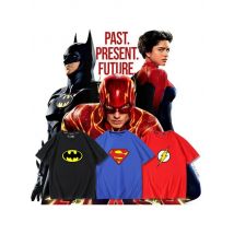 Anime Flash Short Sleeve T-Shirt DC Justice League Batman Superman Peripheral Summer Loose Large Size Short Sleeve T-Shirt Gift
