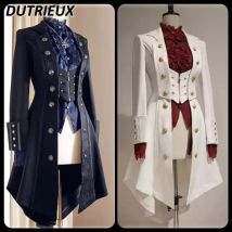 Japanischer Retro-dunkler langer Trenchcoat im britischen Stil, gotisches, hübsches Ritter-Outfit, süße, langärmelige Schlankheitsjacke