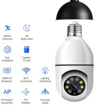 2,4G Wifi Lampe Überwachung Ip Kamera Nachtsicht Draadloos Hause 2mp CCTV Sicherheit Kamera 4x Digital Zoom Video Indoo