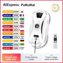 PuRuiKai Ultra cienki robot odkurzający do czyszczenia okien robot do czyszczenia okien elektryczny szklany limpiacristales pilot do domu