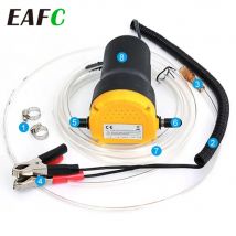 EAFC 12V pompa di aspirazione dell'olio per auto estrattore di coppa del fluido Diesel Scavenge trasferimento del carburante aspirazione barca moto pompa dell'olio per auto elettrica