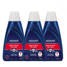 BISSELL Pack de Detergente Limpia Manchas y Alfombras: Spot & Stain Pro Oxy: Detergente - Fórmula Limpiadora de Tapicerías - 3 unidades de 1 litro