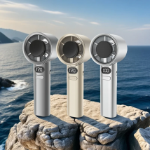 Portable Hand Fan USB Rechargeable 120 Wind Speeds Mini Bladeless Handheld Fan Personal Highspeed Fans Electric Eyelash Fan