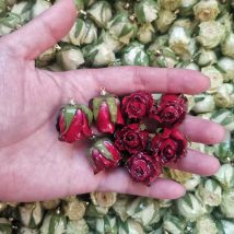 Aqumotic Trockenblumen für Harz-Anhänger, echte kleine Rosen zum Basteln für die Schmuckherstellung, Decoden-Creme, 10 Stück Dekorationen