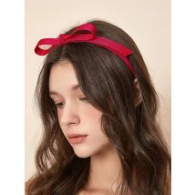 Solid Color Bow Headband for Women Girls Headpiece High Quality Fabric Hair Loop Trendy Hairband Female Bezel Hair Accessories