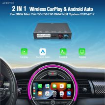 AUTOTOP Wireless CarPlay Android Auto Decoder Module Box For BMW MINI Mini R55 R56 R57 R58 R60 R61 F54 F55 F56,Airplay GPS Navi