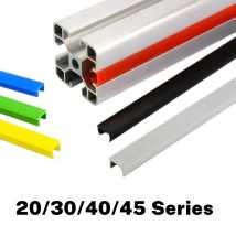 20Pcs 6mm/8mm/10mm Hard Slot Cover Each Length 500mm Flat Seal Panel Holder for 20/30/40/45 Series EU Aluminum Profile