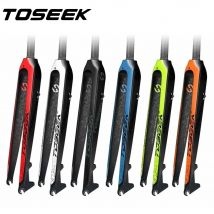 TOSEEK T800 Carbon Fork MTB Bike Forks Mountain Bicycle Fork Fit for Wheel 26er 27.5er 29er QR 9*100mm Disc Brake 160mm