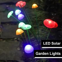 Solar Gartenluchten führten Außenlicht Einfahrt rund Zaun Hof wasserdichte Ip65 wasserdichte Wand mit Panel Dekoration Landschaft