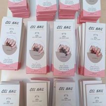 16/20/22 Tipps Halbgehärtete Gel-Nagelfolien, Weihnachtskleber, wasserfest, langlebig, Gel-Nagelaufkleber-Set für UV-Lampen