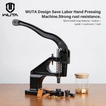 WUTA Strumenti di installazione con pulsante a pressione manuale (senza/senza opzione macchina) Punzone manuale Occhiello Occhiello Fungo Rivetti Installatore Chiusura a scatto Stampo in metallo Muto